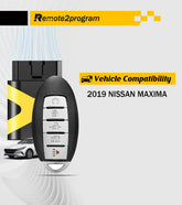 Smart Key DIY Programming and Programmable Keyless Entry Remote Replacement for 2019 Nissan Maxima with FCC: KR5TXN7